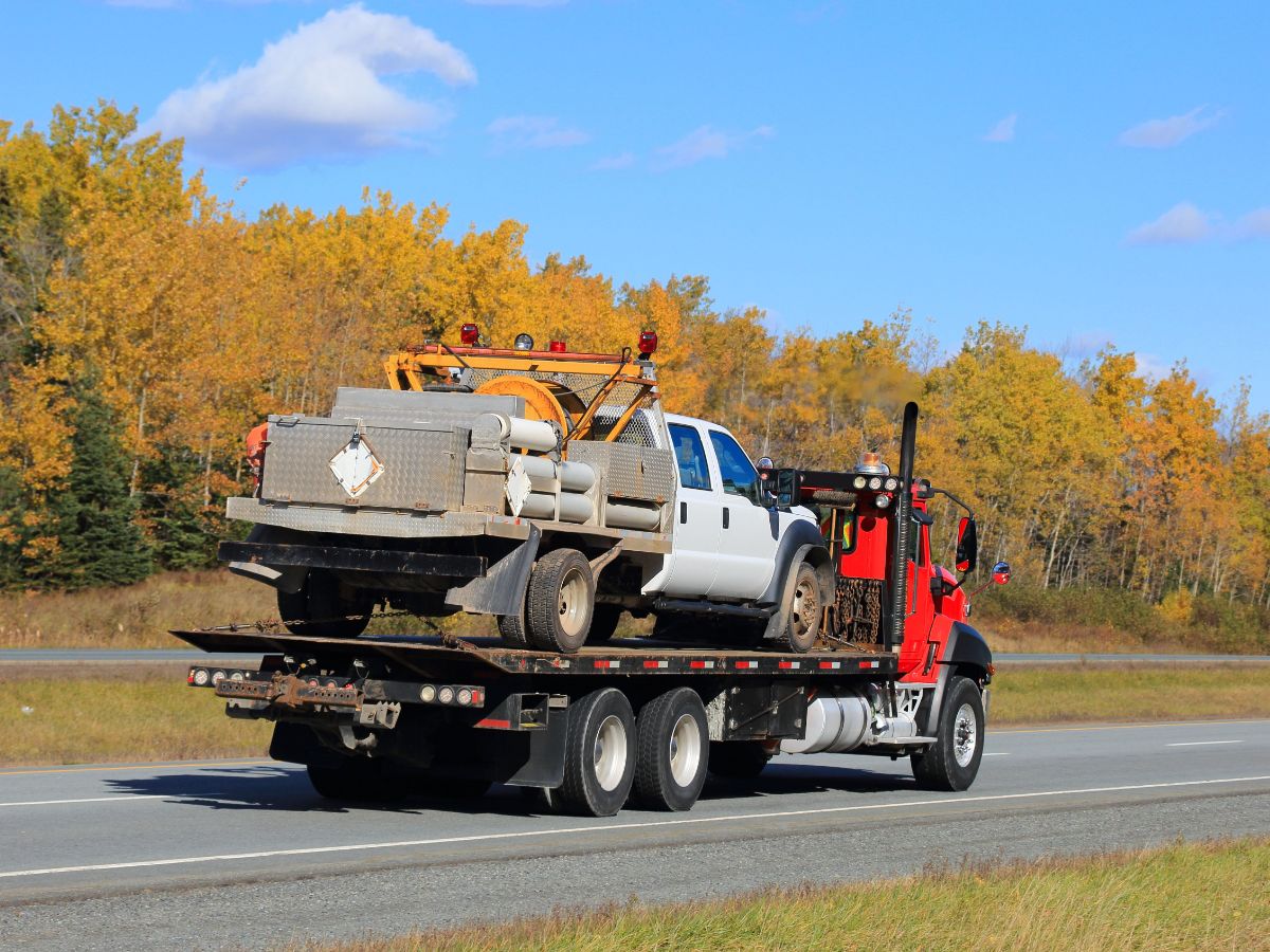this image shows heavy-duty towing services in Marlborough, MA